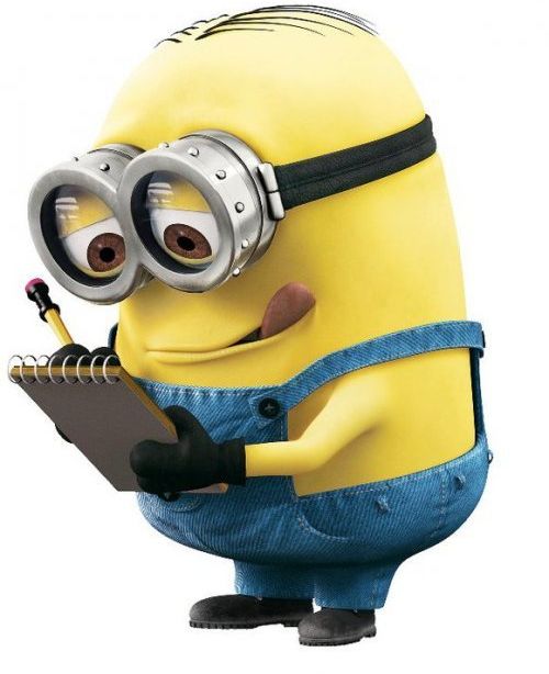 High Quality minion with clipboard Blank Meme Template