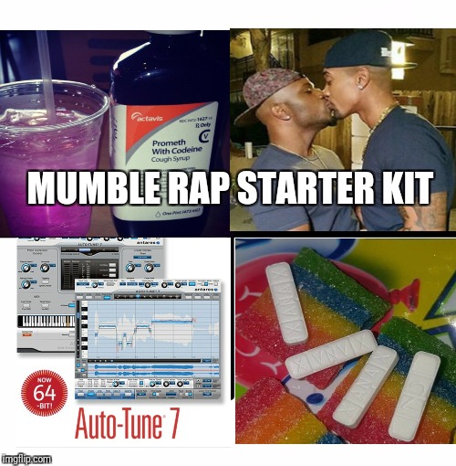 Blank Starter Pack Meme | MUMBLE RAP STARTER KIT | image tagged in memes,blank starter pack | made w/ Imgflip meme maker