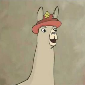 Llamas with hats Blank Meme Template