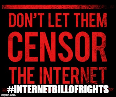 The voice of the underground | #INTERNETBILLOFRIGHTS | image tagged in free speech,censorship | made w/ Imgflip meme maker