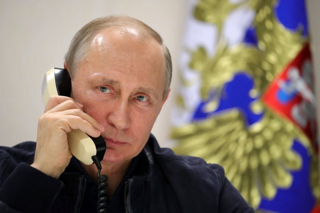 Putin Phone Call Blank Meme Template