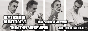 DEMS USED TO BE INEFFECTIVE THEN THEY WERE WEAK NOW THEY HAVE NO POWER AND LOTS OF BAD IDEAS | made w/ Imgflip meme maker