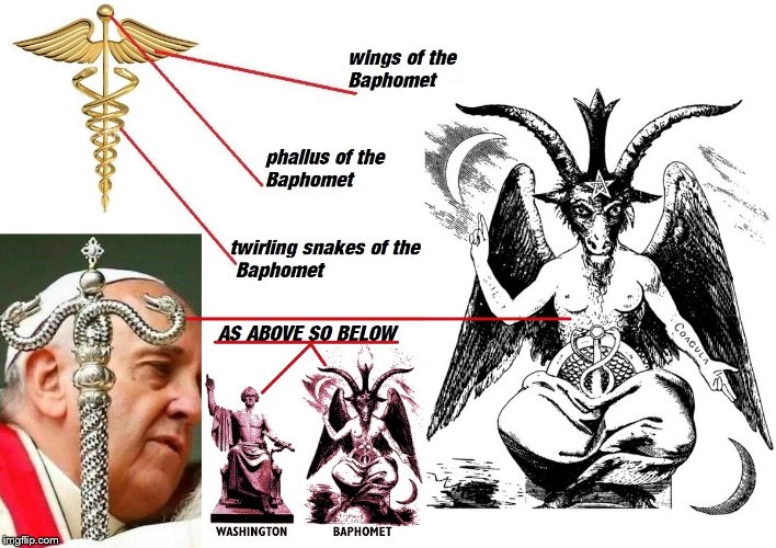The Baphomet | image tagged in pope francis | made w/ Imgflip meme maker
