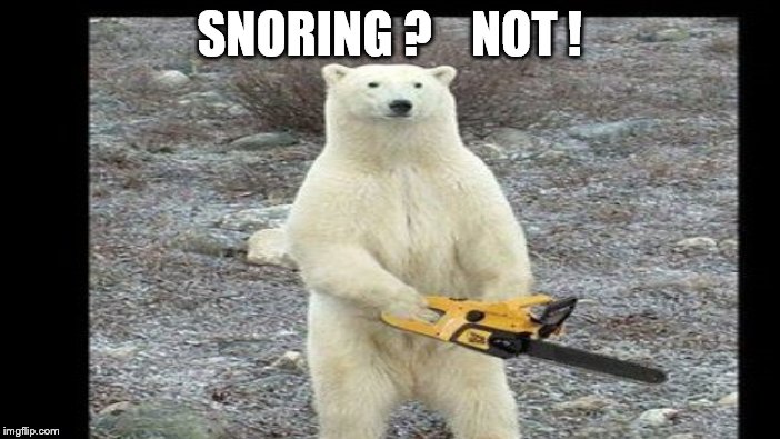 SNORING ?    NOT ! | made w/ Imgflip meme maker