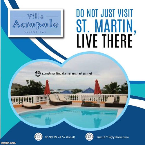 Do not miss the best villa of Saint Martin i.e. Acropole Villa, where you get the best view of the beach from the balcony. | image tagged in view,beach,home,best,paradise | made w/ Imgflip meme maker