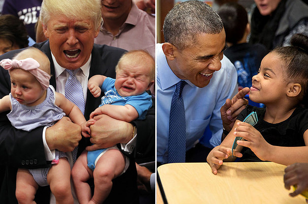 High Quality Trump vs Obama Daycare Blank Meme Template