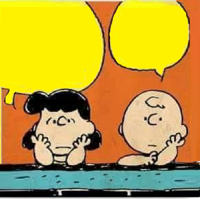 High Quality Lucy & Charlie Brown Blank Meme Template