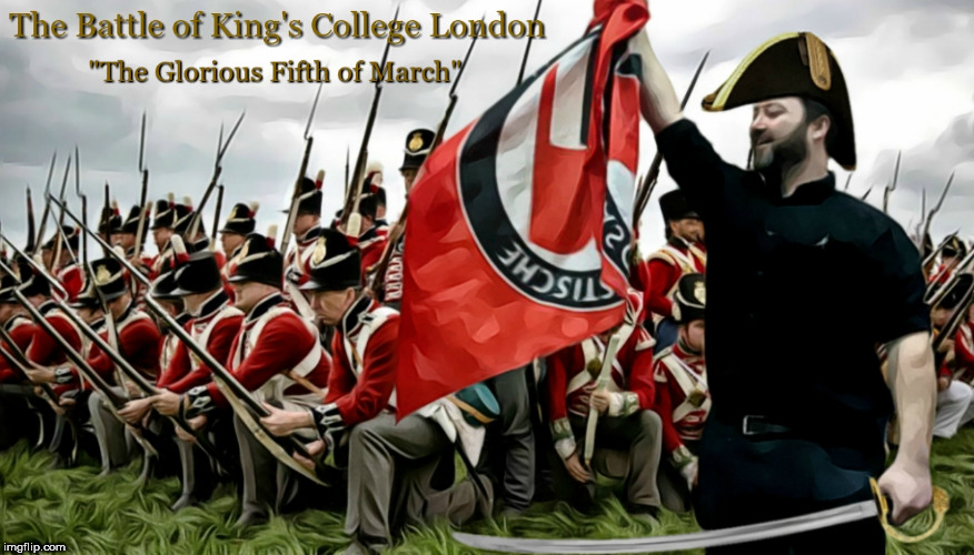 image tagged in battle of king's college london,sargon,sargon of akkad | made w/ Imgflip meme maker