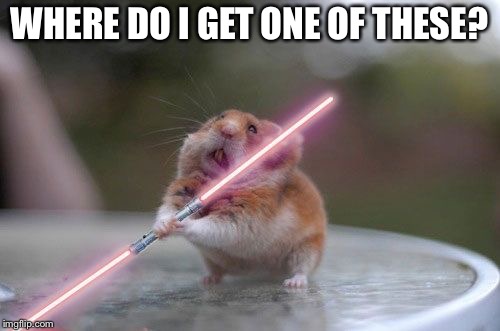 Get me one of these right now! | WHERE DO I GET ONE OF THESE? | image tagged in star wars hamster | made w/ Imgflip meme maker