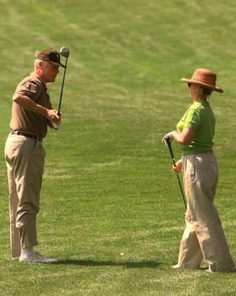 Hillary golf Blank Meme Template