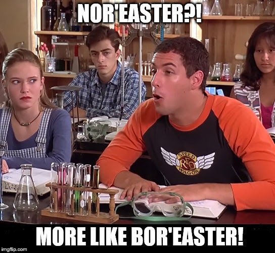 NOR'EASTER?! MORE LIKE BOR'EASTER! | made w/ Imgflip meme maker