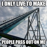 fury 325 meme | I ONLY LIVE TO MAKE; PEOPLE PASS OUT ON ME | image tagged in funny memes | made w/ Imgflip meme maker