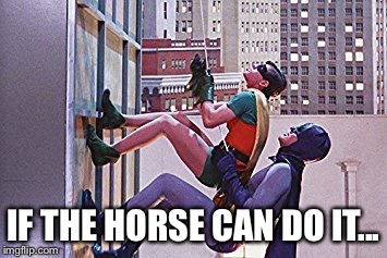 IF THE HORSE CAN DO IT... | made w/ Imgflip meme maker