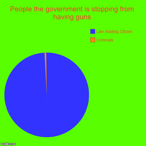 People the government is stopping from having guns | Criminals, Law Abiding Citizen | image tagged in funny,pie charts | made w/ Imgflip chart maker