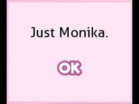 just monika Blank Meme Template