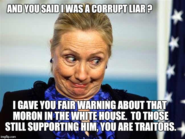 AND YOU SAID I WAS A CORRUPT LIAR ? I GAVE YOU FAIR WARNING ABOUT THAT MORON IN THE WHITE HOUSE.  TO THOSE STILL SUPPORTING HIM, YOU ARE TRAITORS. | image tagged in donald trump | made w/ Imgflip meme maker