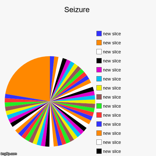 Seizure | | image tagged in funny,pie charts | made w/ Imgflip chart maker