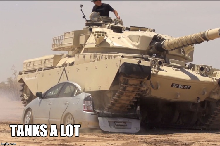 Tank pun | TANKS A LOT | image tagged in tank,pun,funny | made w/ Imgflip meme maker
