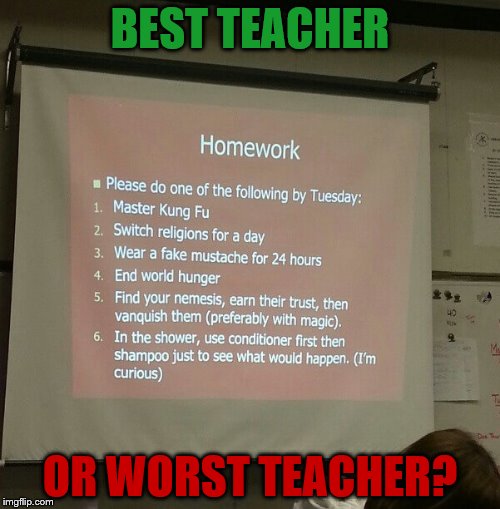 What do you think? Good or bad teacher? | BEST TEACHER; OR WORST TEACHER? | image tagged in best teacher,worst teacher,school,unhelpful high school teacher,school meme | made w/ Imgflip meme maker