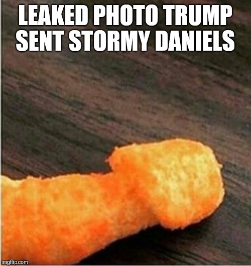 Little Cheeto |  LEAKED PHOTO TRUMP SENT STORMY DANIELS | image tagged in stormy daniels,donald trump,president cheeto | made w/ Imgflip meme maker