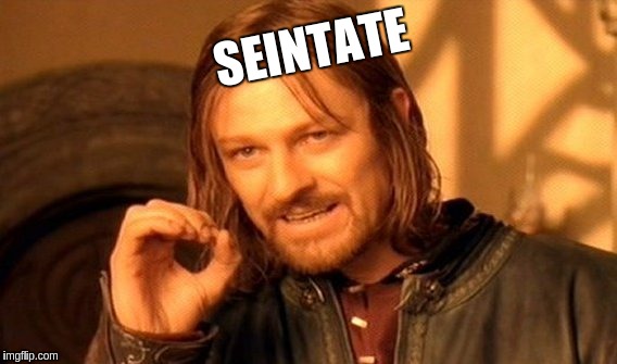One Does Not Simply | SEINTATE | image tagged in memes,one does not simply | made w/ Imgflip meme maker