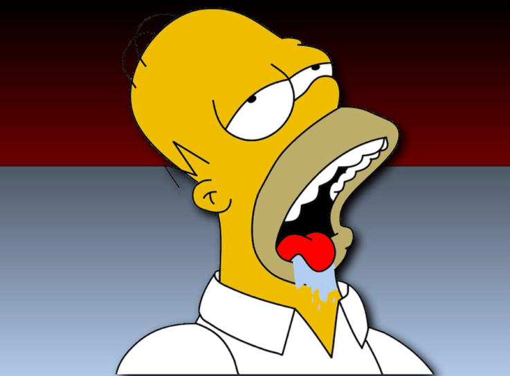 High Quality Homer drooling Blank Meme Template