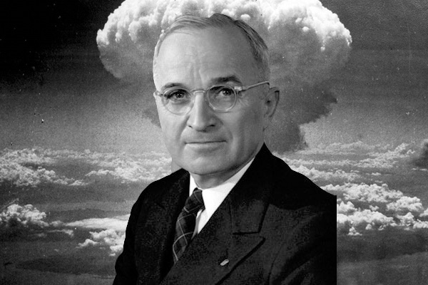High Quality President Truman, The Atomic Bomb, and Japan Love Triangle Blank Meme Template