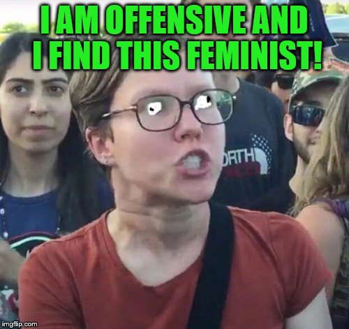 I AM OFFENSIVE AND I FIND THIS FEMINIST! | made w/ Imgflip meme maker