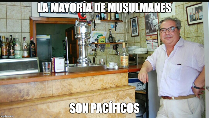 cuñau | LA MAYORÍA DE MUSULMANES; SON PACÍFICOS | image tagged in cuau | made w/ Imgflip meme maker