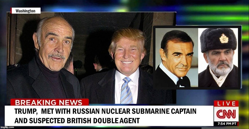 Image result for trump sean connery russians