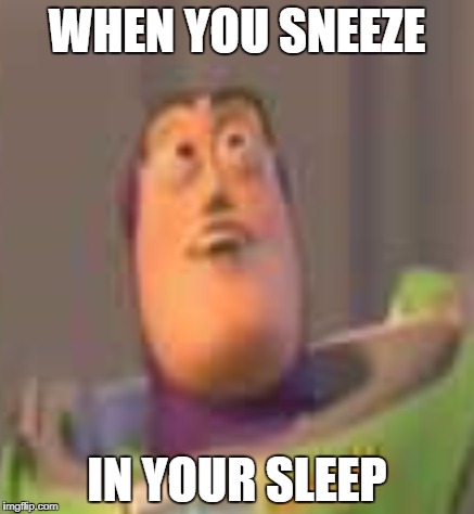 Wake Buzz Up inside  | WHEN YOU SNEEZE; IN YOUR SLEEP | image tagged in wake me up inside,saveme | made w/ Imgflip meme maker