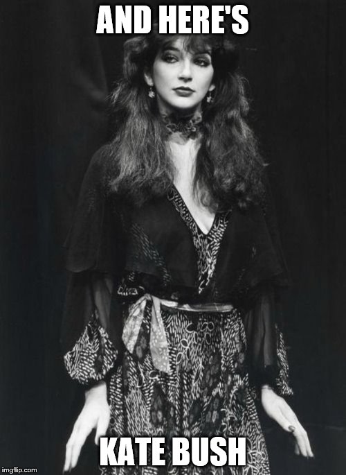 AND HERE'S KATE BUSH | made w/ Imgflip meme maker