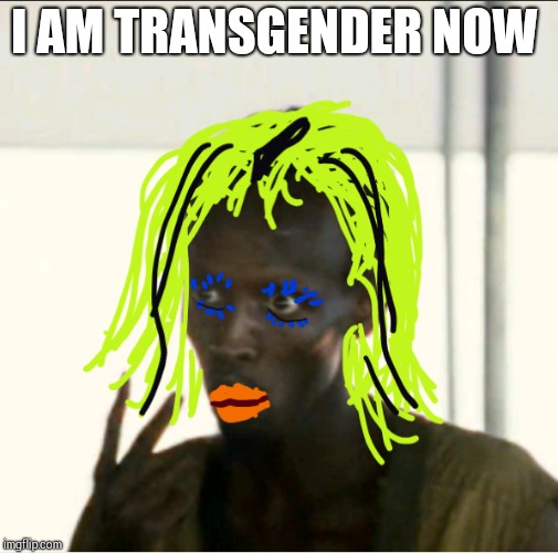 Kinda pictured him as a chick... | I AM TRANSGENDER NOW | image tagged in memes,dope,weird,wtf,look at me,tranny | made w/ Imgflip meme maker
