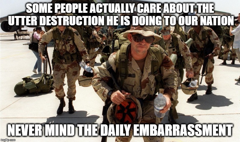 Military Spending | SOME PEOPLE ACTUALLY CARE ABOUT THE UTTER DESTRUCTION HE IS DOING TO OUR NATION NEVER MIND THE DAILY EMBARRASSMENT | image tagged in military spending | made w/ Imgflip meme maker