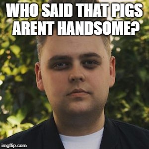 Crompton the pig | WHO SAID THAT PIGS ARENT HANDSOME? | image tagged in crompton the pig,so true memes,guinea pig,memes | made w/ Imgflip meme maker