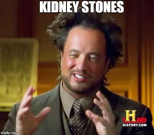 Ancient Aliens Meme | KIDNEY STONES | image tagged in memes,ancient aliens | made w/ Imgflip meme maker