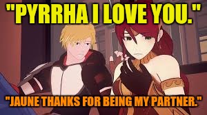 Image ged In Rwby Pyrrha And Jaune Imgflip