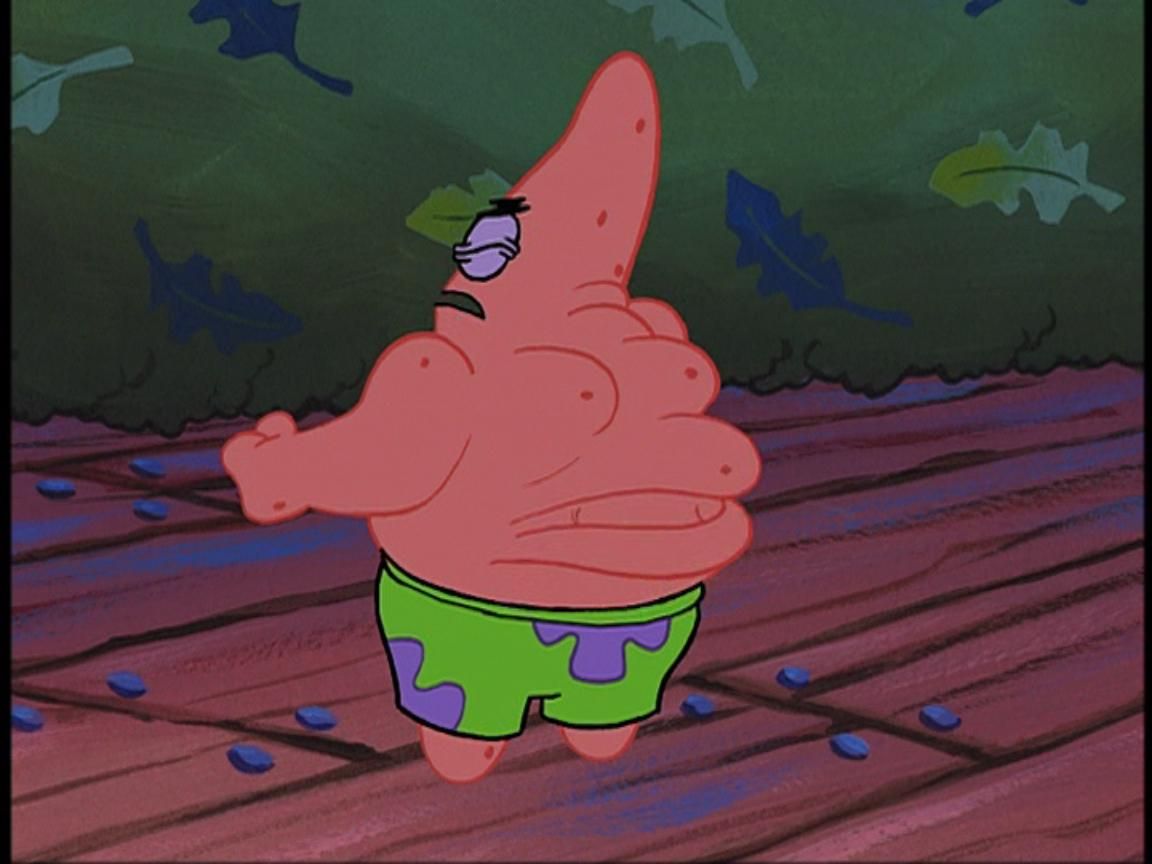 High Quality Patrick back Blank Meme Template