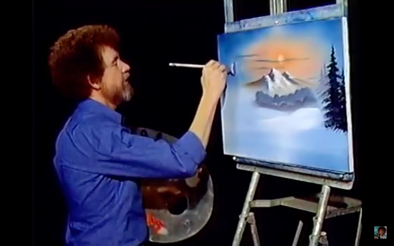 Bob Ross Blank Meme Template