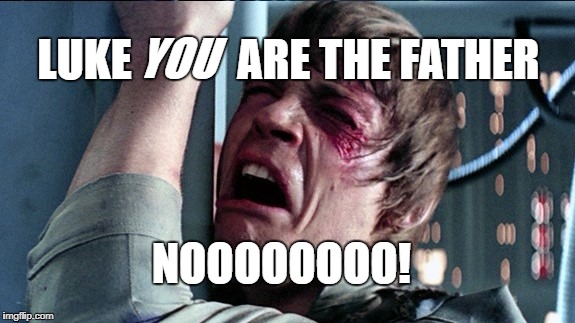 NOOOOOOOO! LUKE            ARE THE FATHER YOU | made w/ Imgflip meme maker