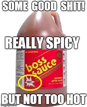 SOME  GOOD  SHIT! BUT NOT TOO HOT REALLY SPICY | made w/ Imgflip meme maker