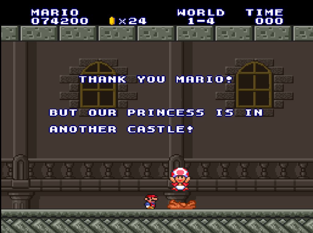 High Quality Your Princess Is In Another Castle Blank Meme Template