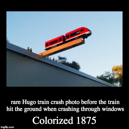 Hugo train crash - Imgflip