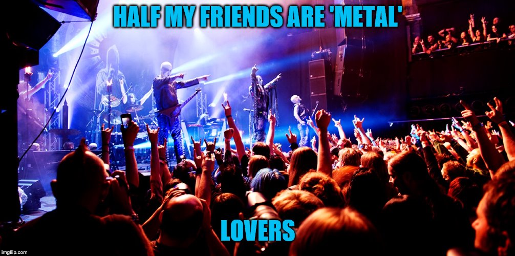 HALF MY FRIENDS ARE 'METAL' LOVERS | made w/ Imgflip meme maker