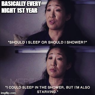 BASICALLY EVERY NIGHT 1ST YEAR | image tagged in yang | made w/ Imgflip meme maker