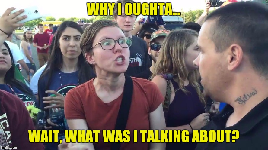 WHY I OUGHTA... WAIT, WHAT WAS I TALKING ABOUT? | made w/ Imgflip meme maker