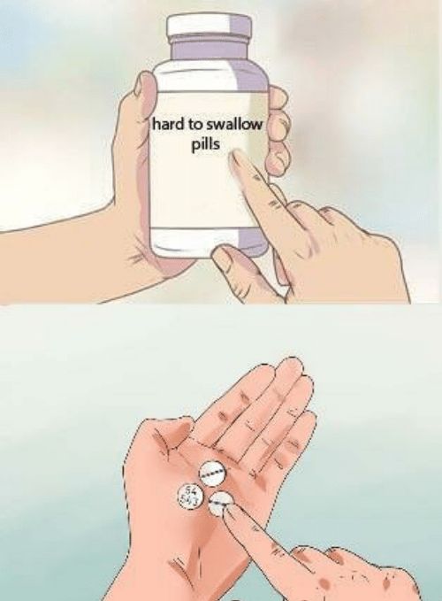 Hard to Swallow Blank Meme Template