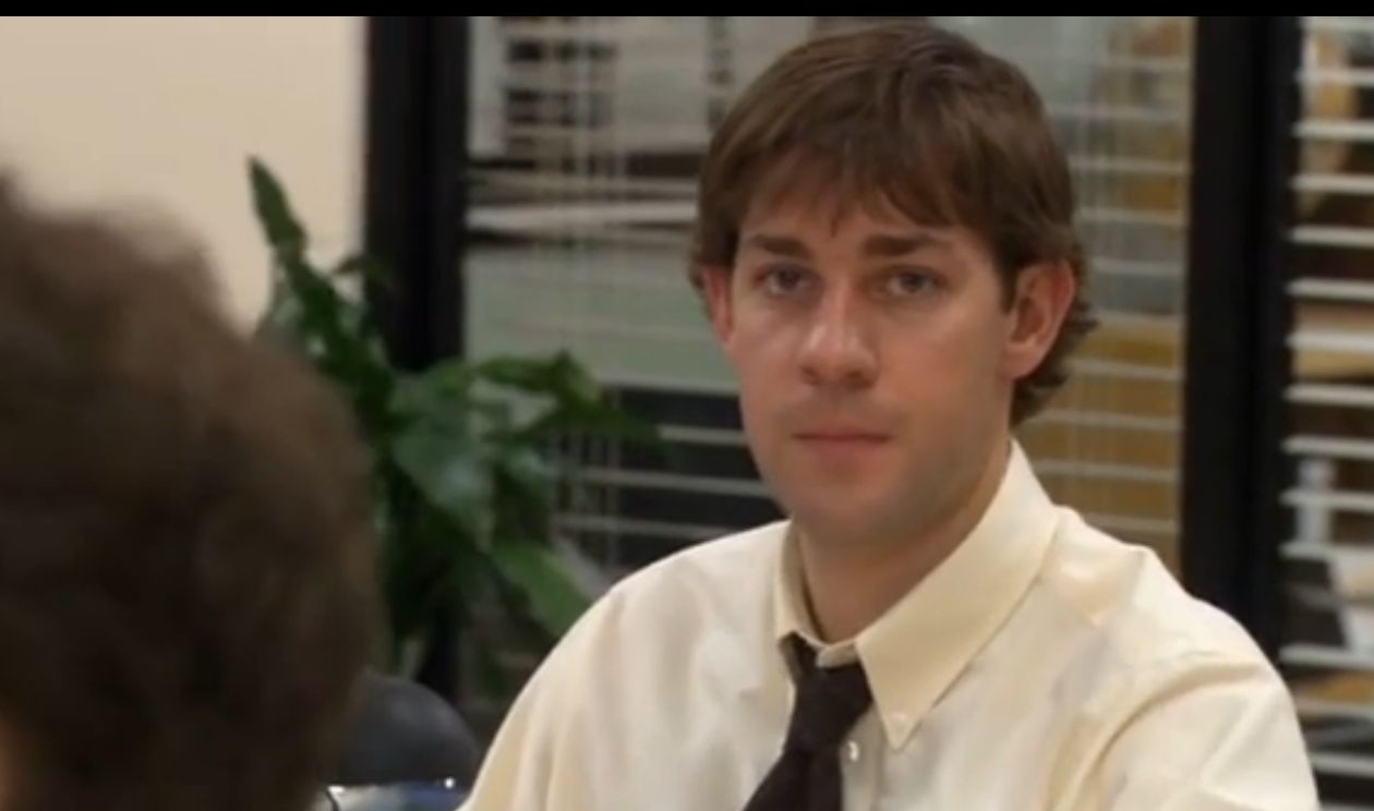 High Quality The Office - Jim looking at Camera Blank Meme Template