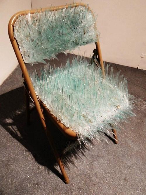 Glass Chair Blank Meme Template