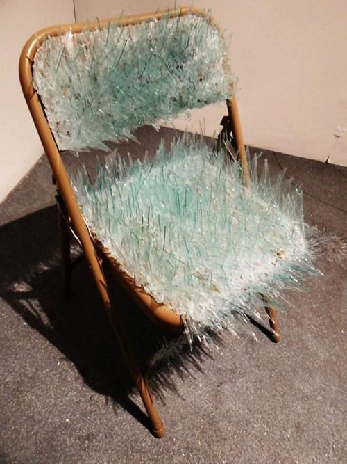 High Quality Glass Chair Blank Meme Template